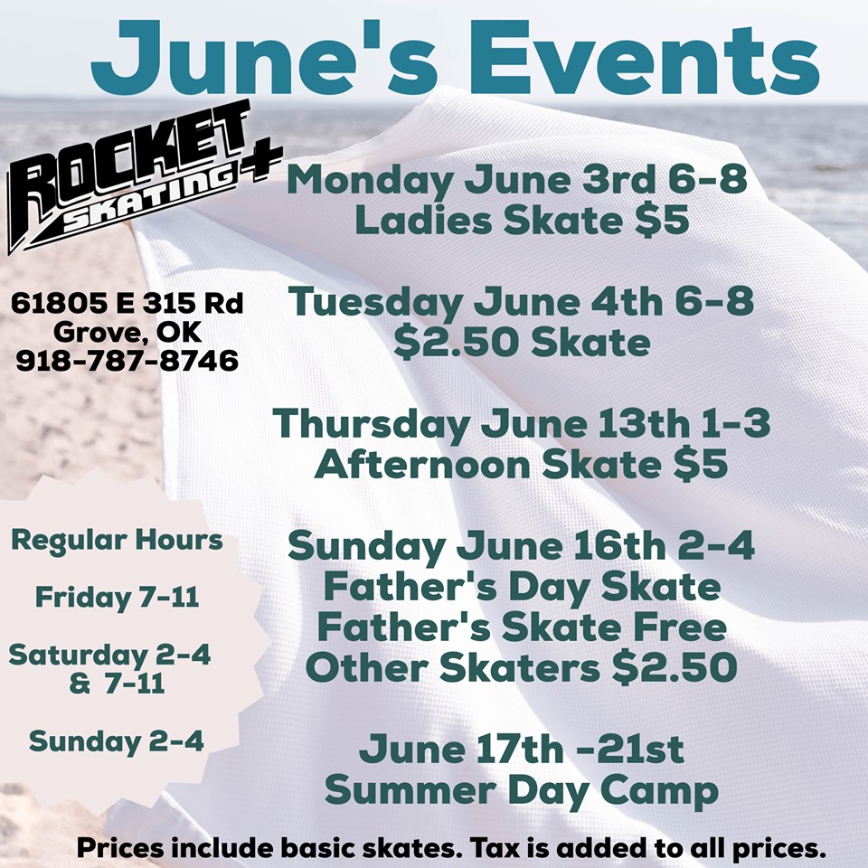 June's Events - Rocket Skating Plus LLC
